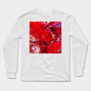 Red Rocks Abstract Long Sleeve T-Shirt